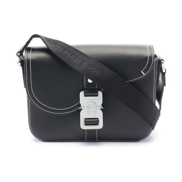 Dior Saddle Leather Messenger Bag Black - Picture 1 of 6